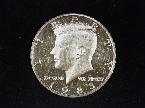 1983-S Proof Kennedy Half Dollar (clad), Circulated (1). Free Shipping!