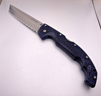 Cold Steel  Voyager Folding Knife 5.5'' AUS-10A Steel Serrated Blade