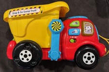 VTech Pull Along Drop and Go Dump Truck Developmental Toy TESTED  WORKS