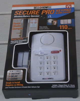 Bell and Howell Secure Pro Keypad 110 Alarm System Model 7788 Panic Button NEW