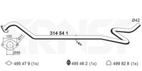 Abgasrohr Ernst 314541 FüR CCN Ford Fiesta CB1 6 Van Tdci