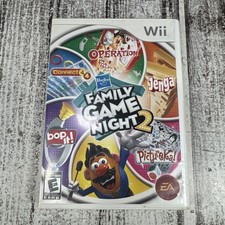Family Game Night 2 Nintendo Wii 2009 Complete Edition with Manual