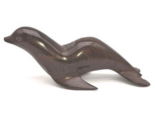 Ironwood Seal Sea Lion Sculpture Figure Carved Animal Decor 9" x 4" Exc Cond