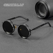 ND9 Polarized Round Sunglasses UV400 Adjustable Retro Fishing Shades