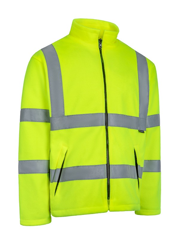 Beeswift Carnoustie Hi-Vis Fleece Jacket Saturn Yellow Size S