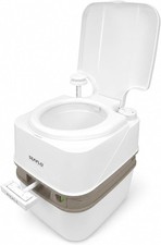 SEAFLO 18L Portable Camping Toilet Manual Flush RV Caravan Boat 4 Year Warranty