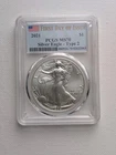 2021 Silver Eagle PCGS MS70-Type2 FDOI
