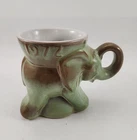 Frankoma 1972 GOP PGreen Elephant Mug Pottery. Excellent Condition