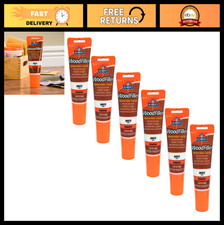 Wood Filler Carpenter's 3.25 oz Tube, White - 6 Pack, Quick Drying, Easy to Sand