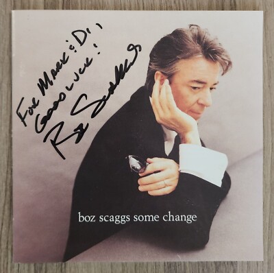 Boz Scaggs Signed Some Change CD Booklet LEGEND RAD | eBay