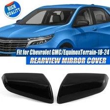 Side Mirror Cover Cap Heated For Chevy Equinox Terrain GMC 2018-2021 2022 2023