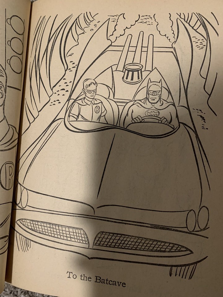 Vintage Batman Coloring Book By Whitman, #1002 1967 Robin Penguin | eBay