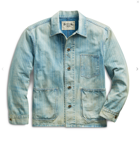 RRL Ralph Lauren Railroad Striped Coat 
