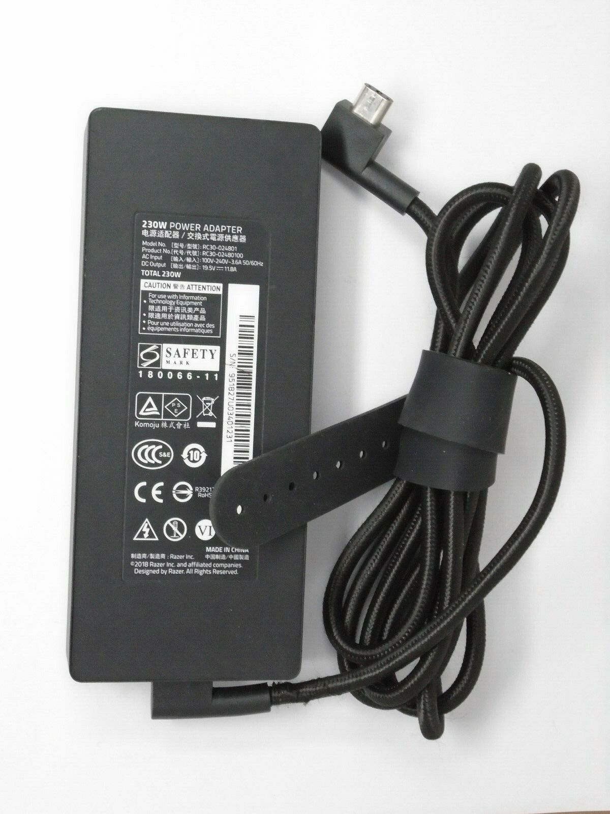 Genuine Razer 230w Power Adapter RC30024801 Compatible with Razer