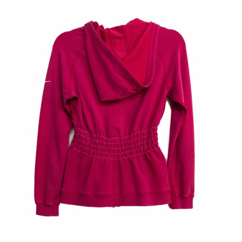 Nike Dri Fit Girls Pink Activewear Jacket Zip Solid Pocket Long Sleeve Size M - Picture 5 of 7