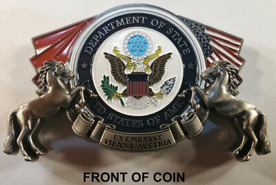  US State Department US Embassy Vienna Austria Challenge Coin 2'' 157