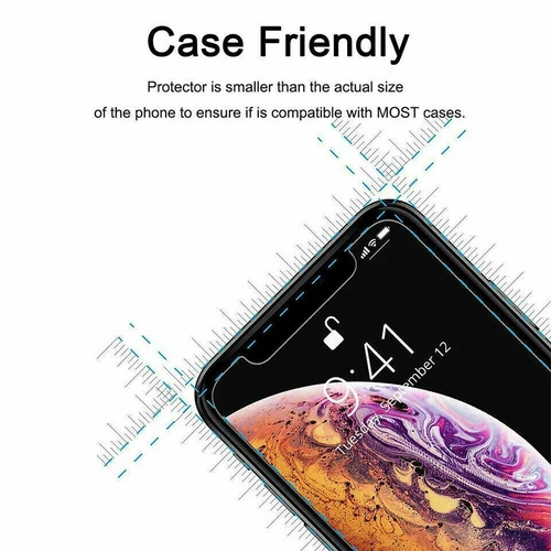 Für iPhone 11/11 Pro/11 Plus 9H Hartglas Displayschutzfolie Etui Freundlich - Bild 4 von 9
