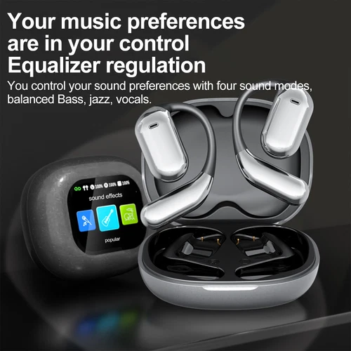 Intelligent Touch Screen Open-Ear Bluetooth Headphones Wireless Running Workout - Picture 8 of 19