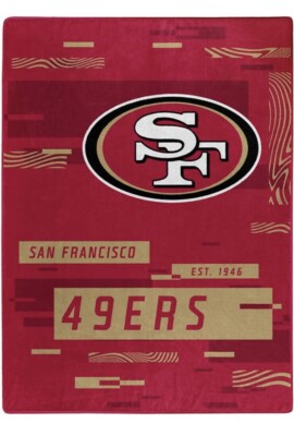 NFL San Francisco 49ers ブランケット San Francisco 49ers NFL Plush Raschel Throw Blanket 60