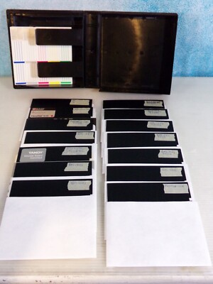 Lot of 14 Vintage Software ZAMPRO ZRDOS Tandy TRS-80 Formatted 5.25 Floppy Discs