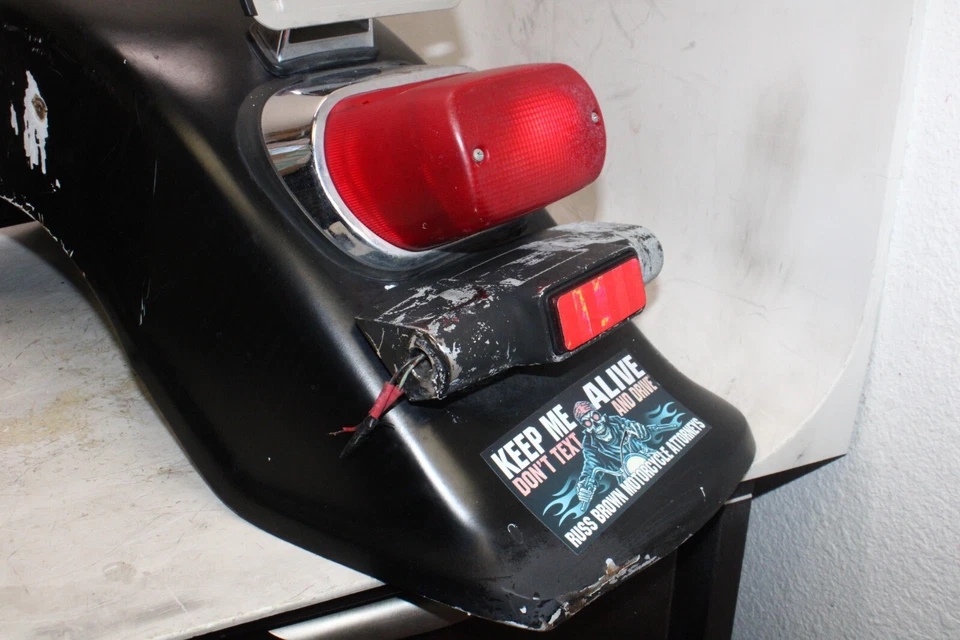 01-04 SUZUKI INTRUDER 1500 VL1500 OEM GUARDABARROS RUEDA TRASERA GUARDABARROS Foto 4 de 4