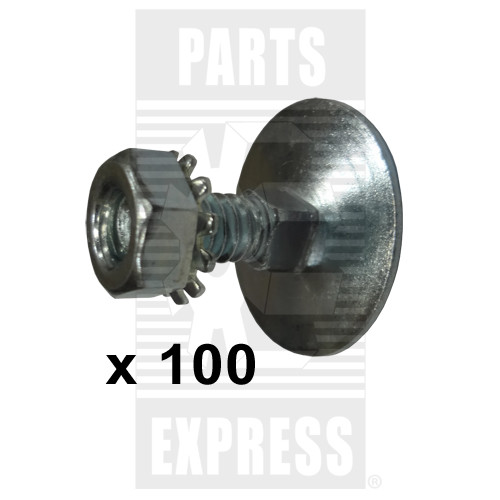 John Deere Pickup Teeth Bolts and Nuts 100-Pack Part WN-AH86897 | eBay