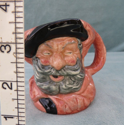 Vintage Royal Doulton kleine (3 1/2'') Figur Kanne. Falstaff 1. Qualität Top