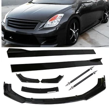 Front Bumper Lip Splitter Spoiler Glossy Black FOR NISSAN ALTIMA Body Kit