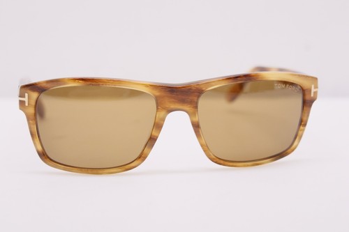 Tom Ford AUGUST TF678 45E Yellow Havana/Brown 56mm Sunglasses (#1500) - Picture 10 of 24