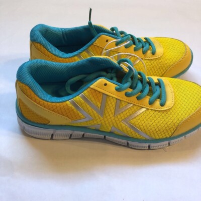 Slazenger Running Yellow Shoes 5.5 Sneakers Trainers Tennis Shoes