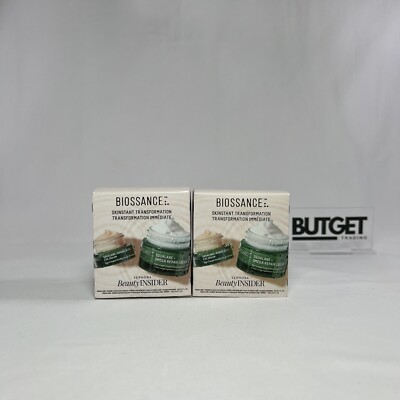 2 Set Biossance Squalane Marine Algae EYE CREAM & Omega REPAIR CREAM Travel Size