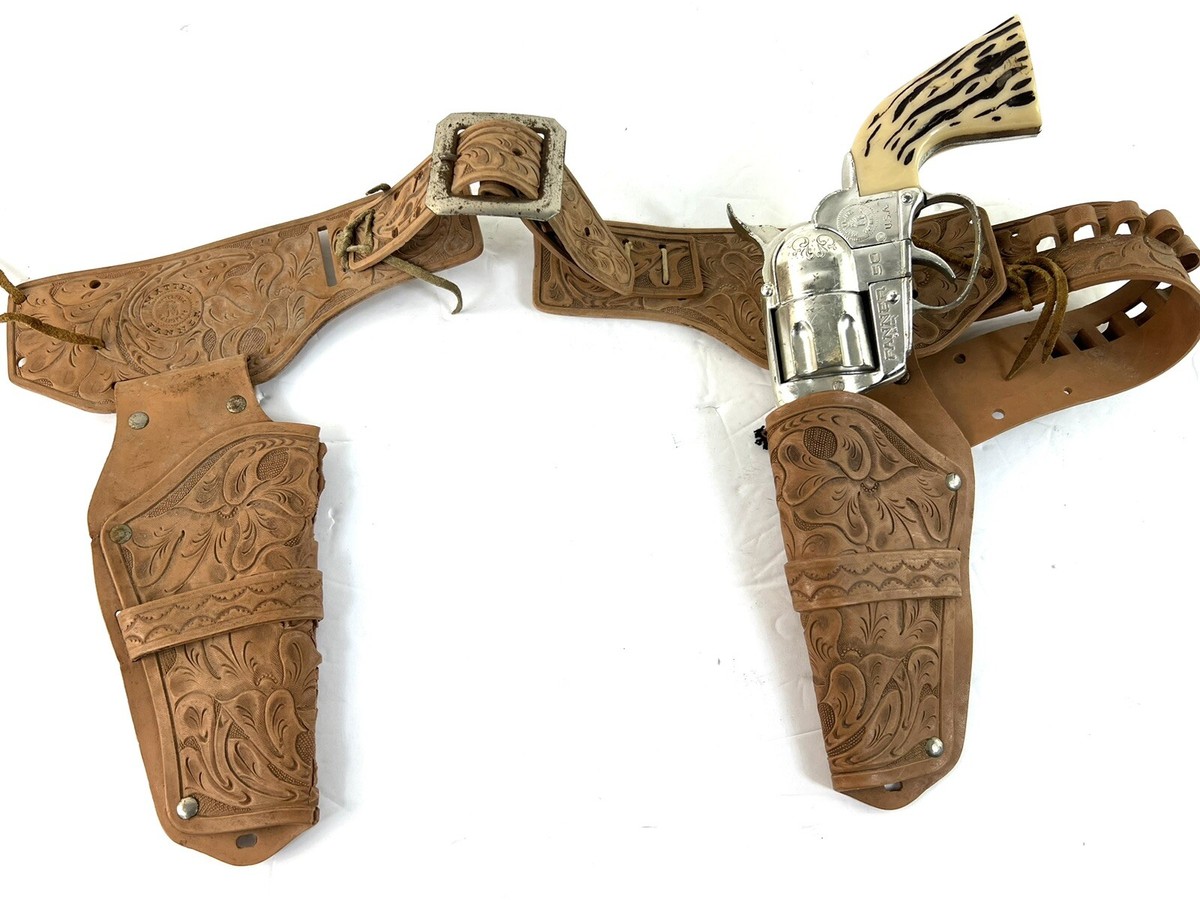 Vintage Mattel Panner 50 Cowboy Six Shooter Pistol Revolver Toy