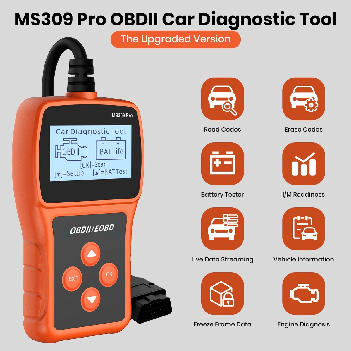 Automotive OBD2 Scanner OBD Code Reader Car Diagnostic Tool Check Engine  Fault