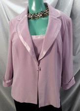 Michel Ambers Lilac Special Occasional Jacket And Camisole Top Uk 24