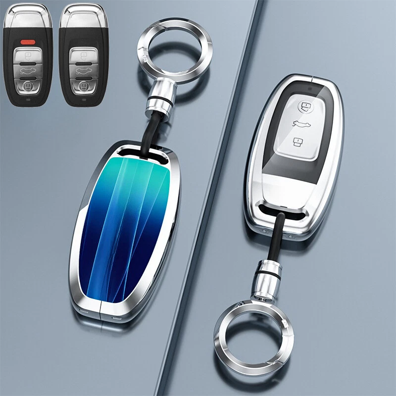 Zinc Alloy TPU Car Key Case Cover For Audi A3 A4 A5 A6 A7 A8 S4 S6 Q5 TT RS Q2 Foto 4 de 4