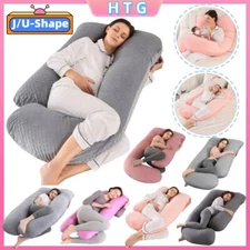Women U/J-shape Maternity Pillow Pregnancy Full Body Pillow Sleeping Support New