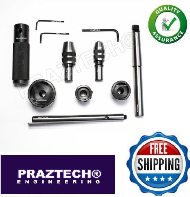 USA MT3 Shank Threading & Tapping Attachment | Lathe Tailstock Die Holder Set