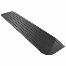 1" Maximum Rise - Silver Spring Rubber Solid Threshold Ramp
