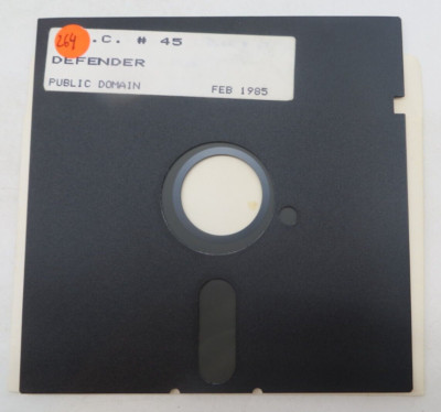 DEFENDER 5.25'' Floppy Disk Computer Game 1985