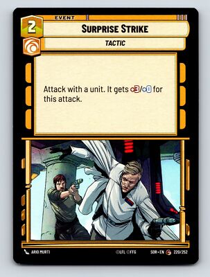 Command Cunning Surprise Strike Event Card Tactic 2C No HP No P