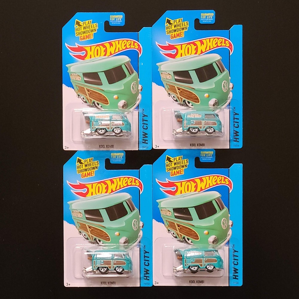 Lot of 4 - Hot Wheels Kool Kombi 2015 HW City Surf Patrol