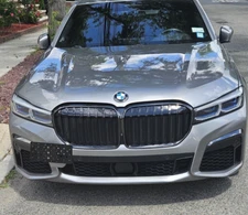 Front Bumper Tow Hook License Plate Mount Bracket For BMW 7-Series 2020-2022 New