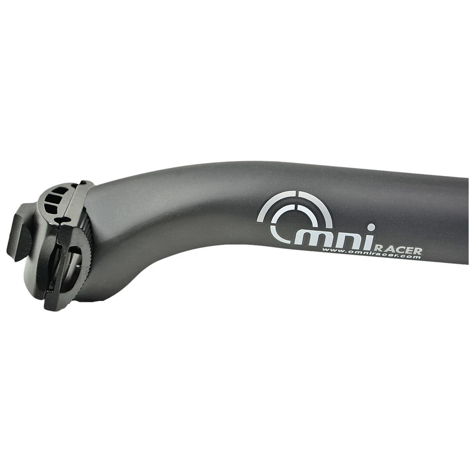 Tija de sillín con respaldo de fibra de carbono OMNI Racer WORLDS LIGHTEST 149 g: 27,2 x 250 mm mate Foto 3 de 4