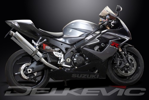 Suzuki GSX-R1000 2005-2006 Slip On 18" Oval Stainless Exhaust Muffler Kit - Picture 4 of 5
