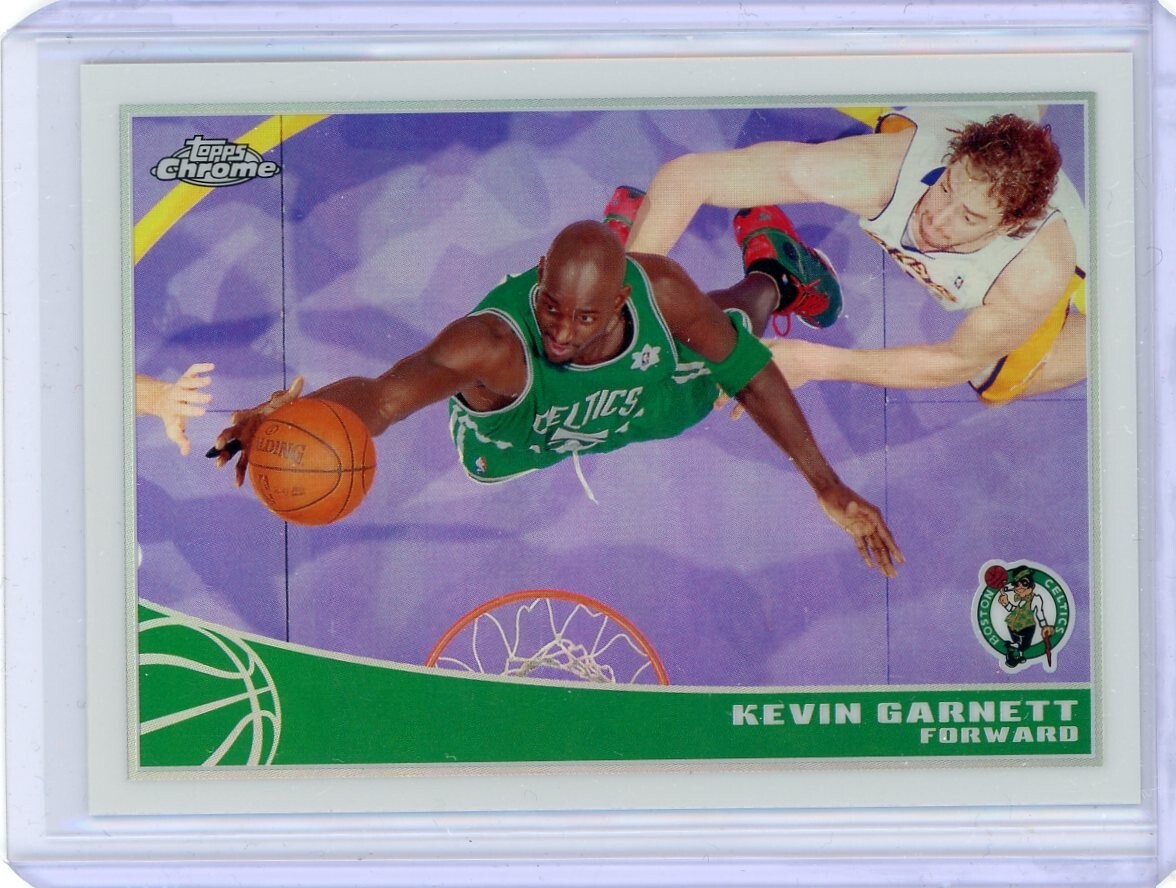 2009-10 Topps Chrome Refractor #8 Kevin Garnett No 65 of 500