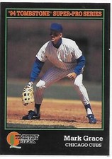 1994 Tombstone Pizza Baseball Mark Grace Cubs