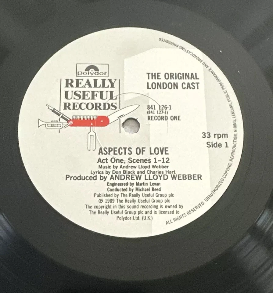 Andrew Lloyd Webber - Aspects Of Love Double Lp Record Gatefold Sleeve Vg+ / Ex - Image 4 of 4