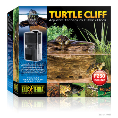 Exo Terra Turtle Cliff Aqua-Terrarienfilter mit Felsen für Wasserschildkröten
