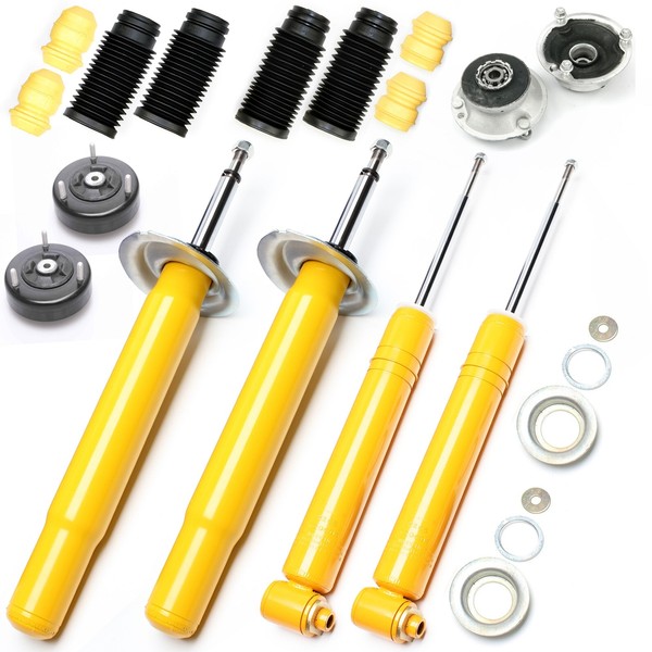 4X TA Sport-StoßDÄMpfer GAS Vorne Hinten + Domlager + Staubschutz - FÜR BMW E39-image