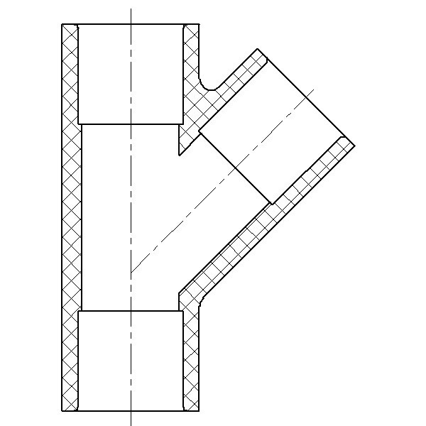 475010 Series PVC Pipe Fitting, Wye , Schedule 40, White, 1" eBay